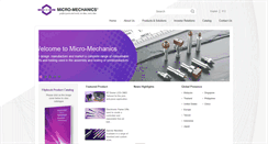 Desktop Screenshot of micro-mechanics.com