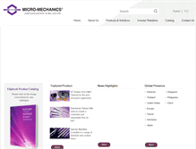 Tablet Screenshot of micro-mechanics.com